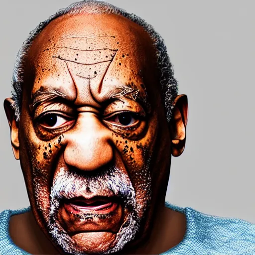 Image similar to hyperrealism morphing bill cosby into a big bug realistic 8 k