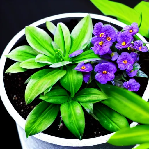 Image similar to a bangkok plants flora and flowers in a pot on black background, high resolution, photo, highly detailed, png h 7 6 8