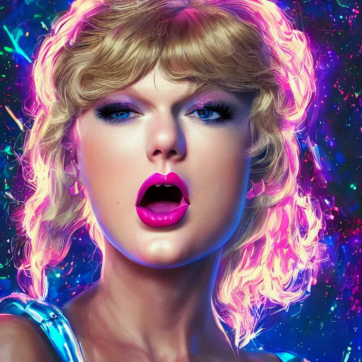 Prompt: portrait of Taylor Swift as Lola Bunny in Space Jam 1996. ears. intricate abstract. intricate artwork. by Tooth Wu, wlop, beeple, dan mumford. octane render, trending on artstation, greg rutkowski very coherent symmetrical artwork. cinematic, hyper realism, high detail, octane render, 8k, iridescent accents