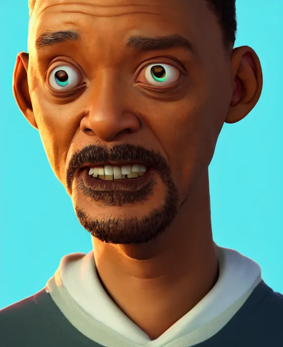 Prompt: will smith in rick and morty, au naturel, hyperdetailed, digital art, trending in artstation, cinematic lighting, studio quality, smooth render, unreal engine 5 rendered, octane rendered, art style by klimt, nixeu, ian sprigger, wlop, krenz cushart