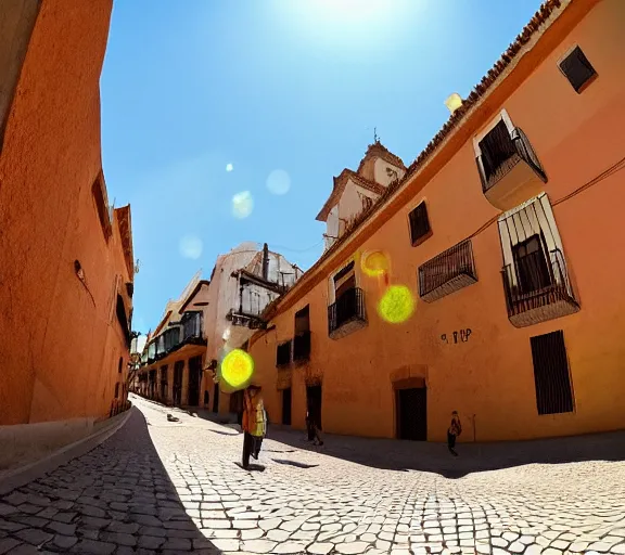 Prompt: First-Person VR POV screenshot. Walking through Parada de Arriba, Spain. Trending on Artstation. Lighting, colors, and shading by James Gurney.
