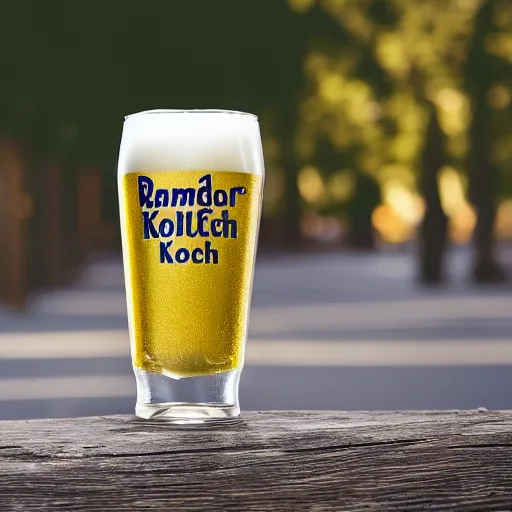 Image similar to ramsdorfer kolsch beer, advertisement photo