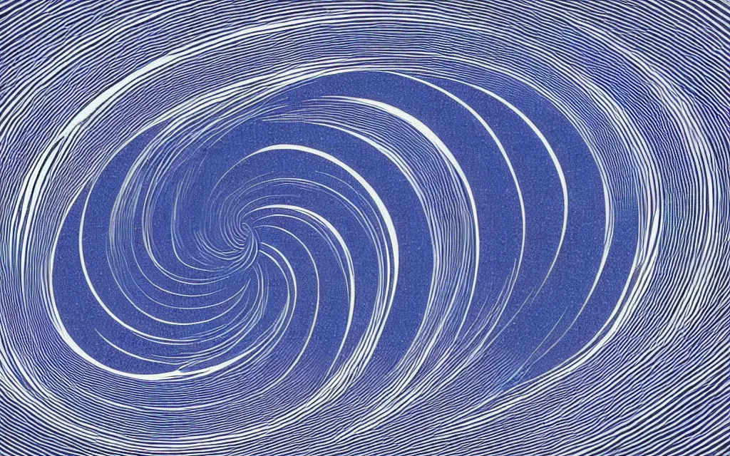 Prompt: fibonacci sequences, cascading trough out the universe. fractal wave. retro minimalist art by jean giraud.