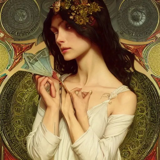 Prompt: alchemy and rosicrucianism fall in love, deep focus, d & d, fantasy, intricate, elegant, highly detailed, digital painting, artstation, concept art, matte, sharp focus, illustration, art by artgerm and greg rutkowski and alphonse mucha