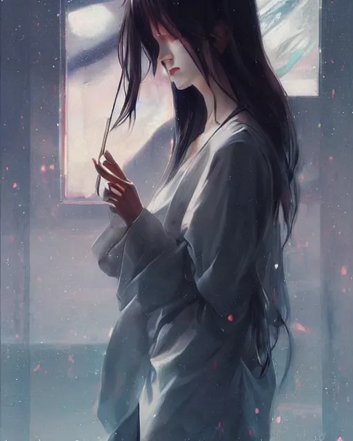 Image similar to a painting by GUWEIZ