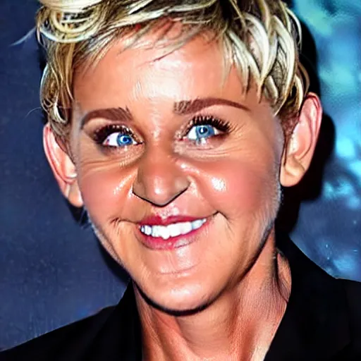 Image similar to ellen degeneres mixed with jay leno