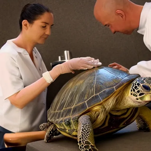 Prompt: a close up of servants applying Turtle Wax to the top of Jeff Bezos head to increase its shine. Hyper realistic, photorealism.