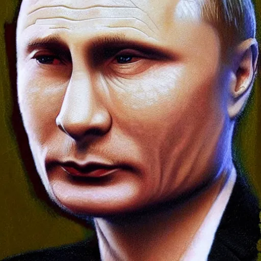 Image similar to Seductive Putin, hyper realistic, highly detailed