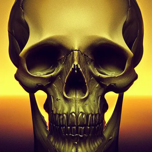 Image similar to portrait_of_a_melting_skull._intricate_abstract._intricate_artwork._by_Tooth_Wu_wlop_beeple_dan_mumford._octane_render_trending_on_artstat