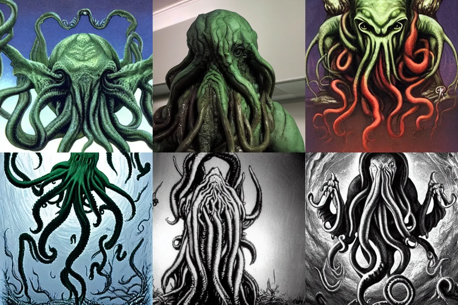 Prompt: photo of cthulhu