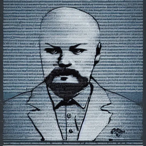 Prompt: cyber Lenin