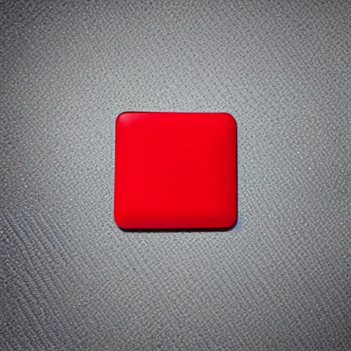 Image similar to close photograph of a cd cover with a small red rectangle on its side