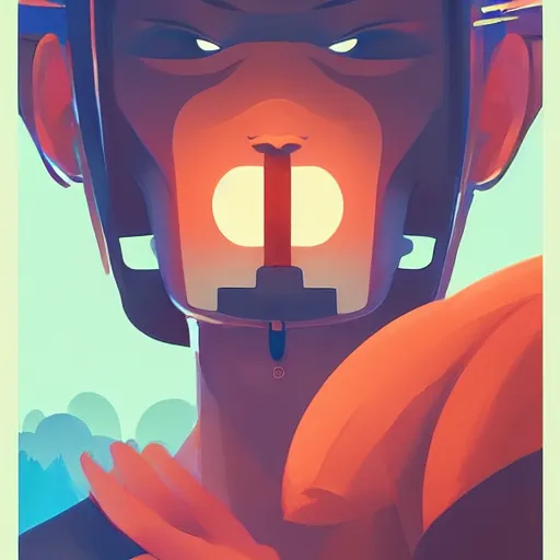 Image similar to face icon stylized minimalist atari, loftis, cory behance hd by jesper ejsing, by rhads, makoto shinkai and lois van baarle, ilya kuvshinov, rossdraws global illumination