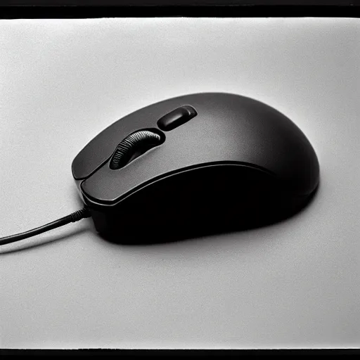 Prompt: a photo of a computer mouse, taken by a 1890s camera