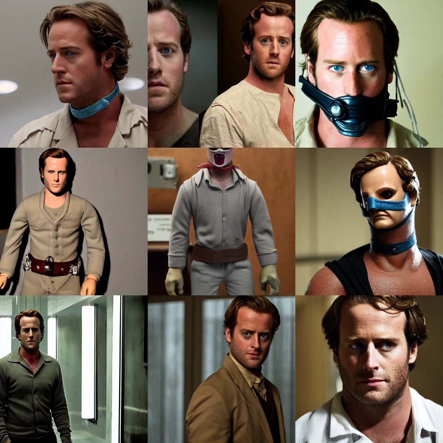 Prompt: armie hammer as hannibal lector doll