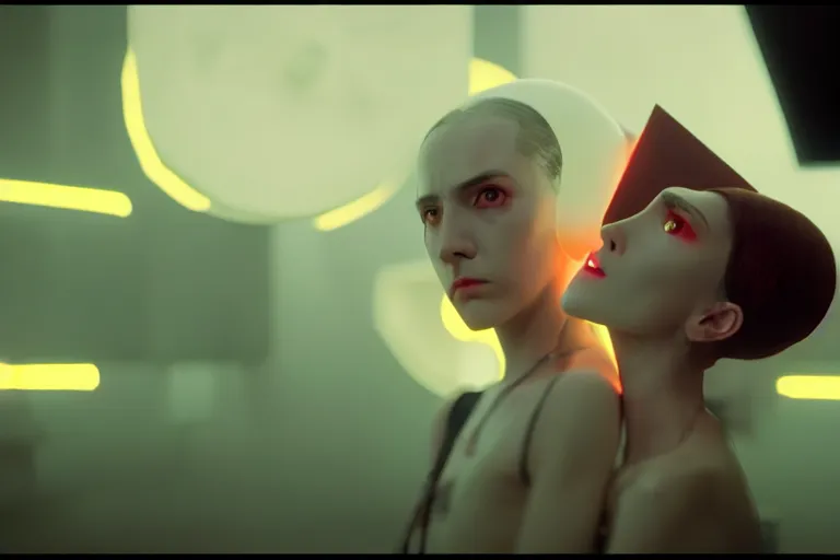 Image similar to vfx film, love death and robots, flat color profile low - key lighting award winning photography arri alexa cinematography, hyper real photorealistic cinematic, atmospheric cool colorgrade