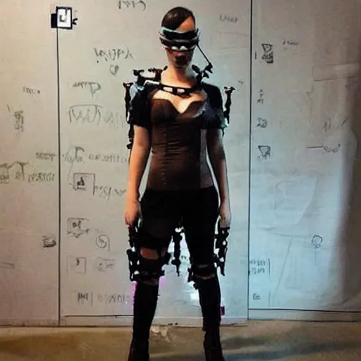 Image similar to cyberpunk halloween costume