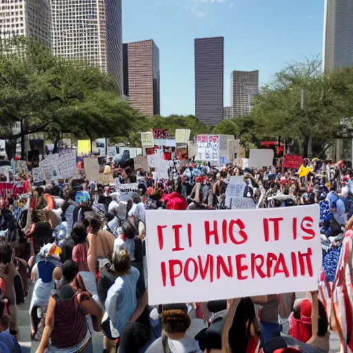 Image similar to protest agains the government in houston tx