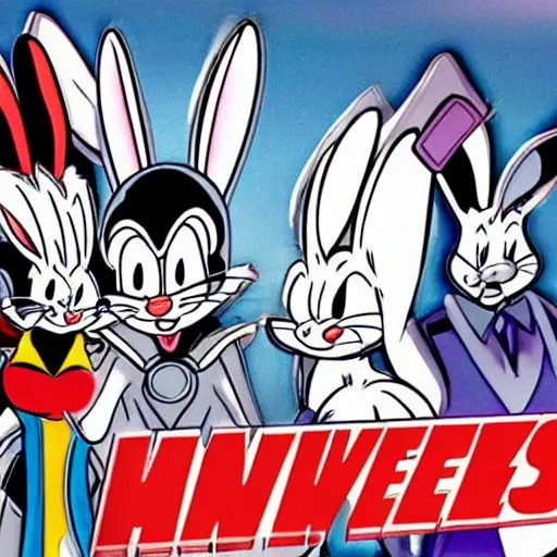 Image similar to bugs bunny screenshot from marvel movie