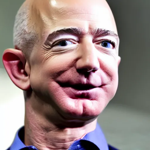 Prompt: jeff bezos troll face