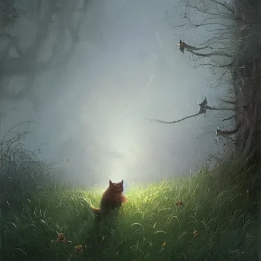 Image similar to a cat and mouse hybrid outside of the uncanny valley, digital art fantasy art, art by george stubbs, jakub rozalski, anton fadeev, james gurney, anato finnstark