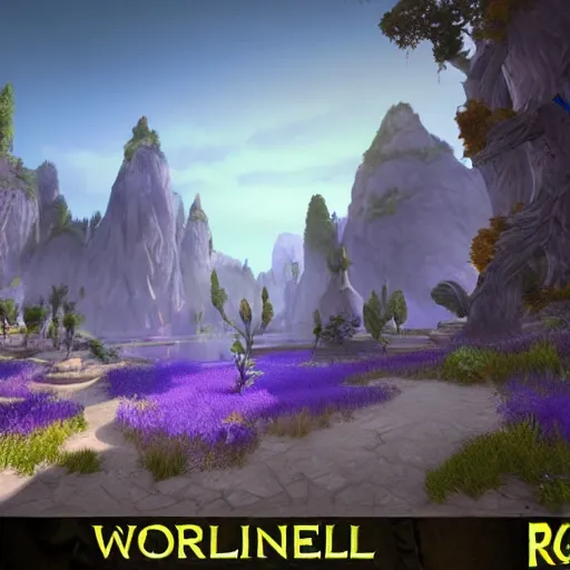 Image similar to World of Warcraft 2 in unreal engine 5, raytracing, unrealengine, HD, render, 4k, bloom, ambient occlusion, volumetric light