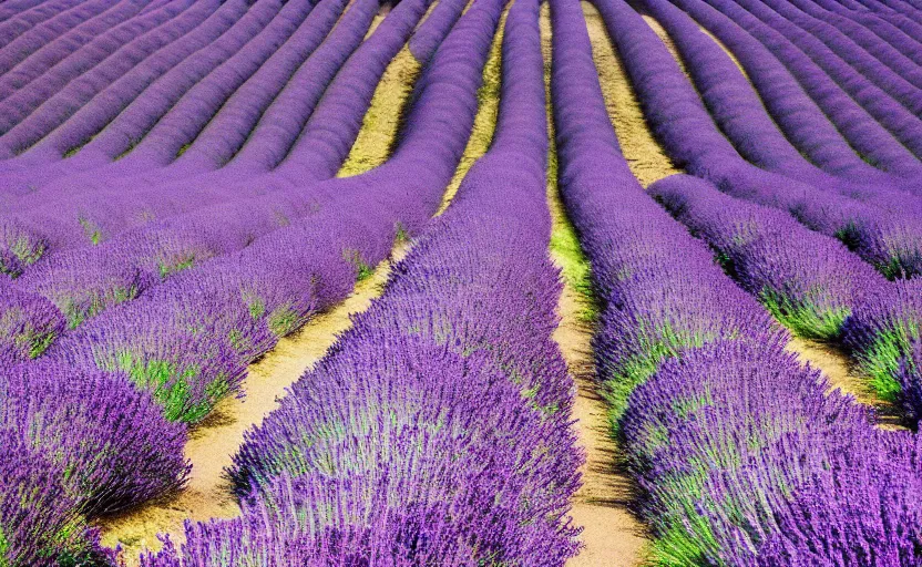 Image similar to photograph of a lavender field