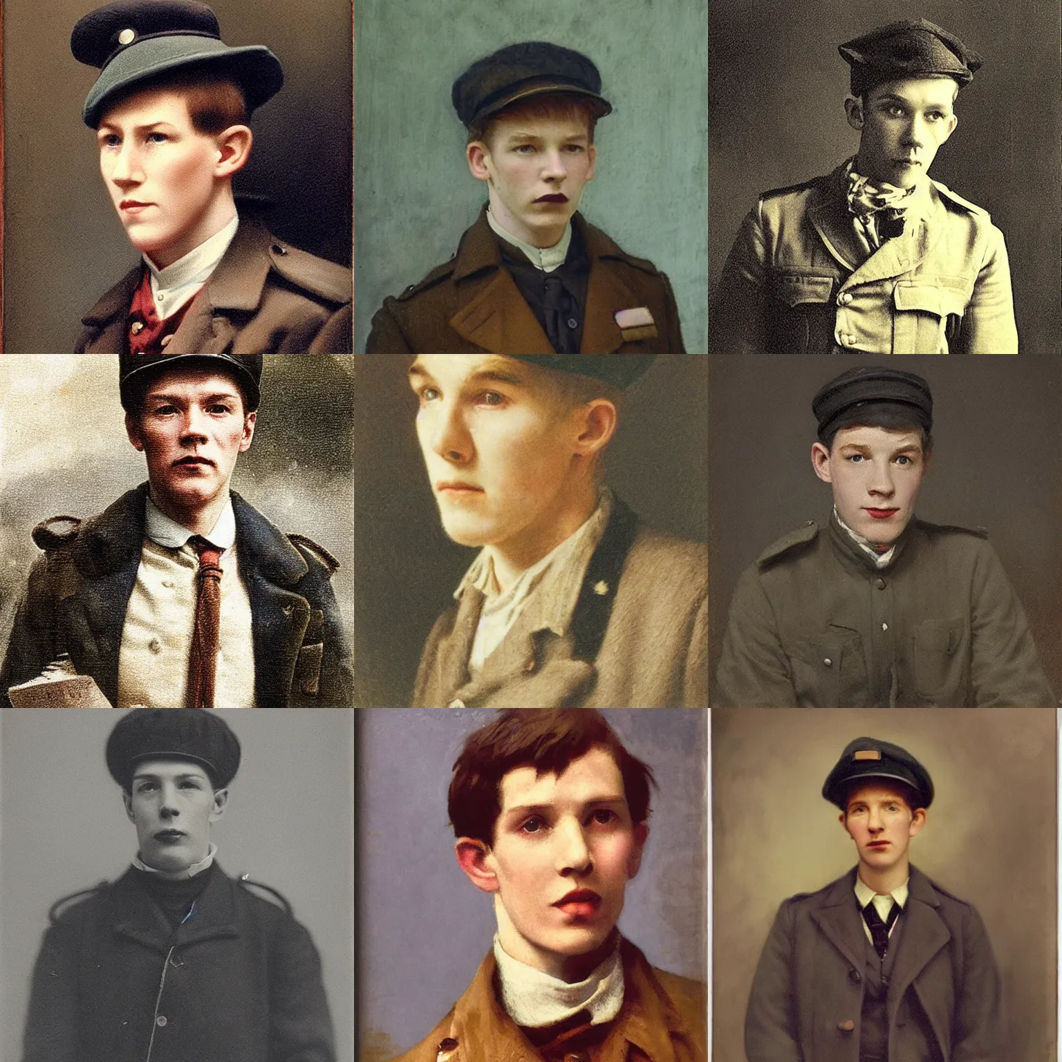 Prompt: twentinine years old lee evans as a ( ( ( sad ) ) ), quirky eastern european 1 9 th century postman. detailed soft focus interesting lights, portrait by john collier
