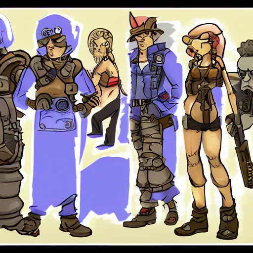 Prompt: timesplitters in the style of chrono trigger, concept art