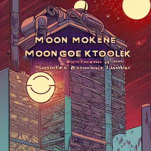 Image similar to moon rocket, by laurie greasley and james stokoe