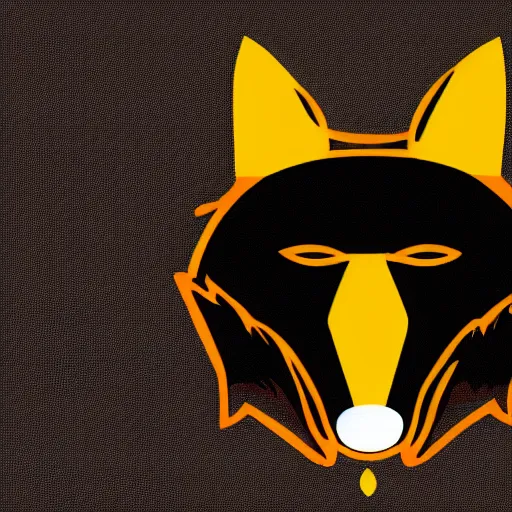 Image similar to a vector logo of a fox with candle head