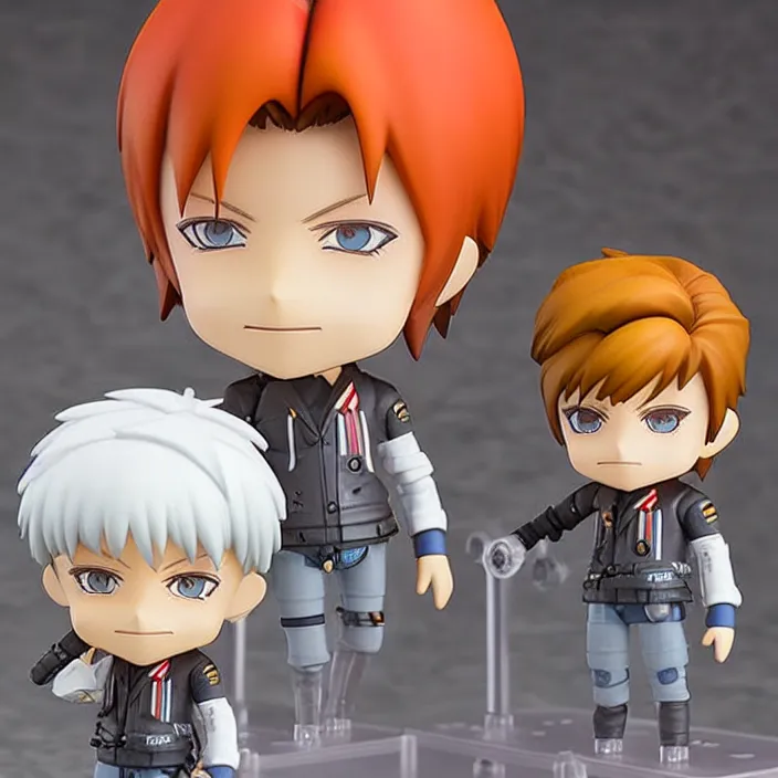 Image similar to nendoroid of david bowie, figurine, detailed product photo