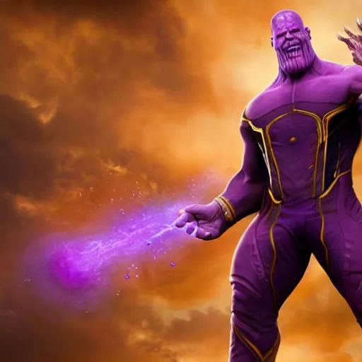 Image similar to thanos, purple skin, josh brolin, clerical clothes, full body shot, realistic, highly detailed