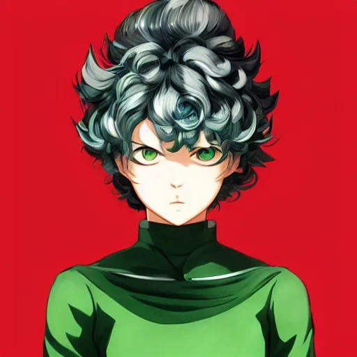 Prompt: tatsumaki from one punch man, art by makoto shinkai, ross tran, kuvshinov ilya, cushart krenz, wlop, detailed, sharp focus, intricate