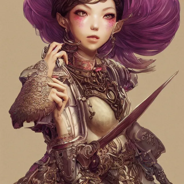 Image similar to studio portrait of neutral good colorful female cleric bard healer as absurdly beautiful, elegant, young skinny gravure idol, ultrafine illustration by kim jung gi, irakli nadar, intricate linework, sharp focus, bright colors, octopath traveler, final fantasy, unreal engine highly rendered, global illumination, radiant light, intricate environment