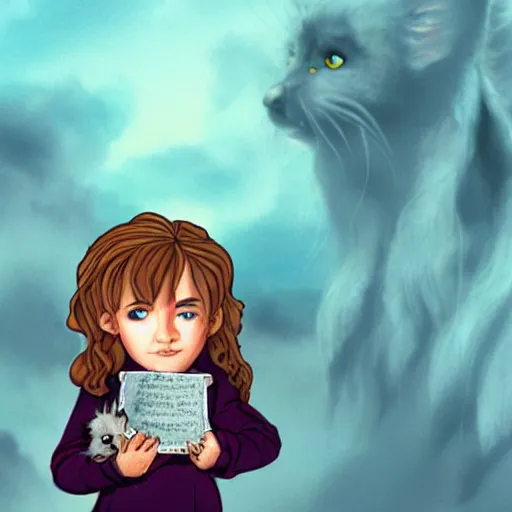 Prompt: hermione granger holding scabbers