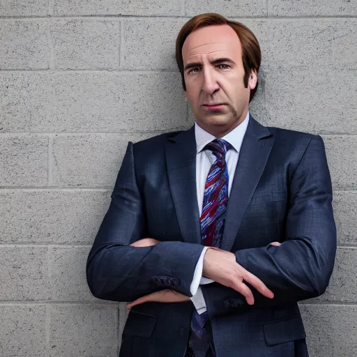 Image similar to super high quality saul goodman, realistic photorealistic high-resolution saul Goodman, very saul goodman, high def, saul, saul Goodman, better call saul, better call saul Goodman, 8k, 4k, professional, depth of field, sigma art 85mm f1.4, large sensor dslr, professional photo, saul goodman, very very saul goodman