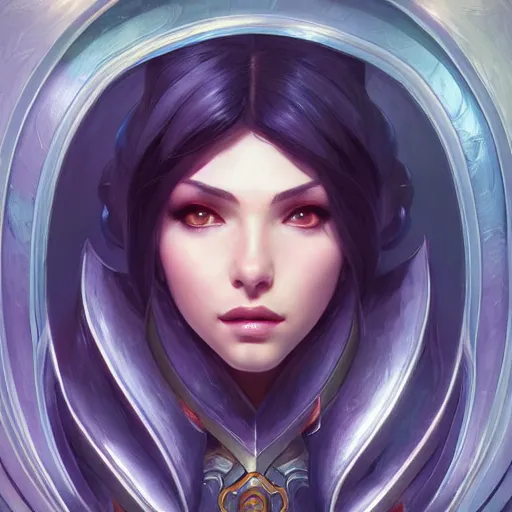 Image similar to perfectly - centered - portrait of irelia from league of legends, intricate, highly detailed, digital painting, artstation, concept art, smooth, sharp focus, illustration, unreal engine 5, 8 k, art by artgerm and greg rutkowski and alphonse mucha