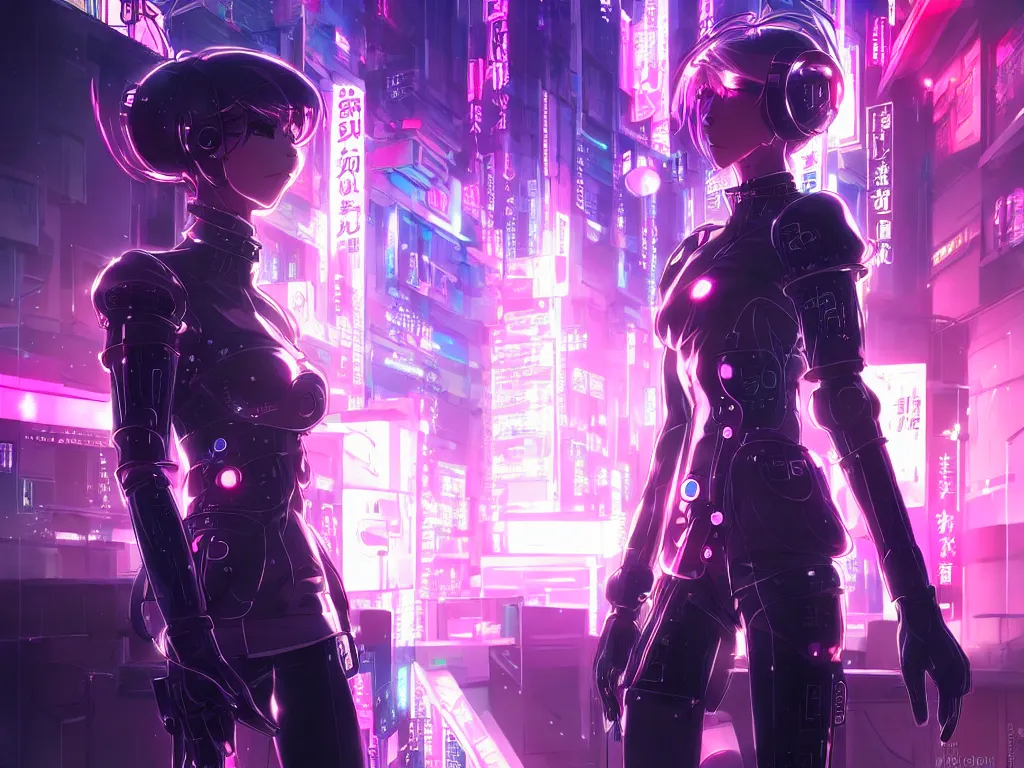 Image similar to portrait anime visual futuristic female cyber police, on cyberpunk neon light tokyo rooftop, ssci - fi and fantasy, intricate and very beautiful, human structure, concept art, sharp focus, anime by rossdraws and magali villeneuve and liya nikorov and luxearte, frostine engine