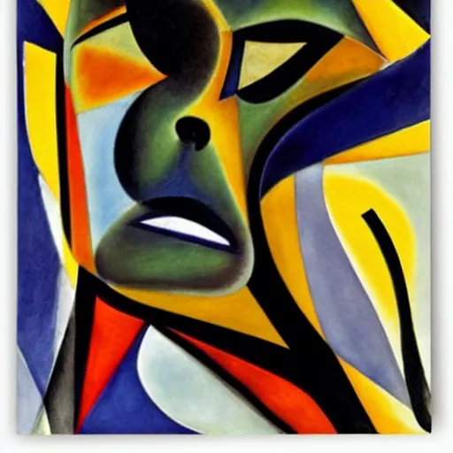 Image similar to by ernst wilhelm nay bleak. a beautiful experimental art of a giant head. the head is bald & has a big nose. the eyes are wide open & have a crazy look. the mouth is open & has sharp teeth. the neck is long & thin.