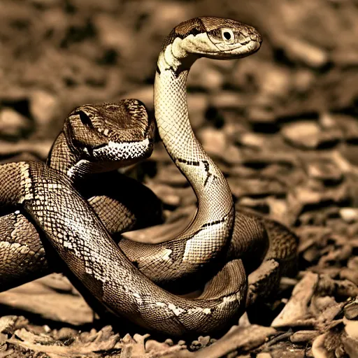 Image similar to snake with human arms