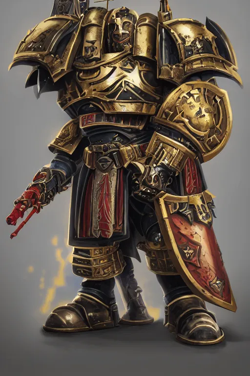 Image similar to armor portrait heros warhammer 4 0 k horus heresy fanart - the primarchs emperor by johannes helgeson animated with vfx concept artist & illustrator global illumination ray tracing hdr fanart arstation zbrush central hardmesh 8 k octane renderer comics stylized