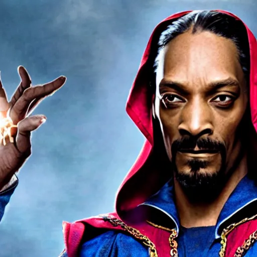 Image similar to snoop dogg as doctor strange, marvel cinematic universe, mcu, 8 k, unedited, in - frame,