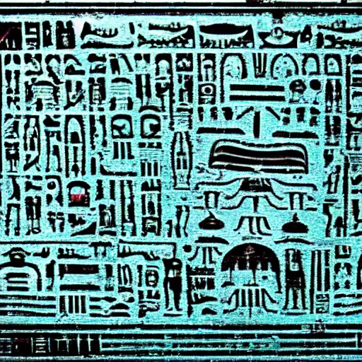 Image similar to alien hieroglyphs