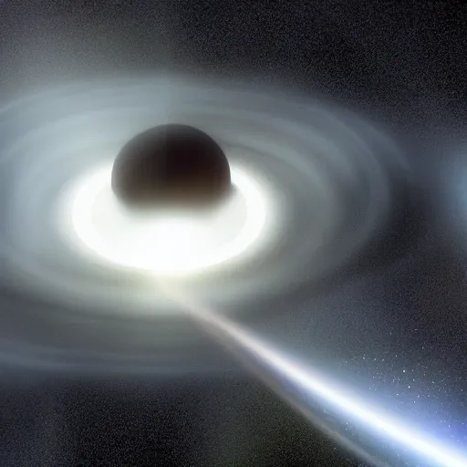 Prompt: ufo enters a blackhole