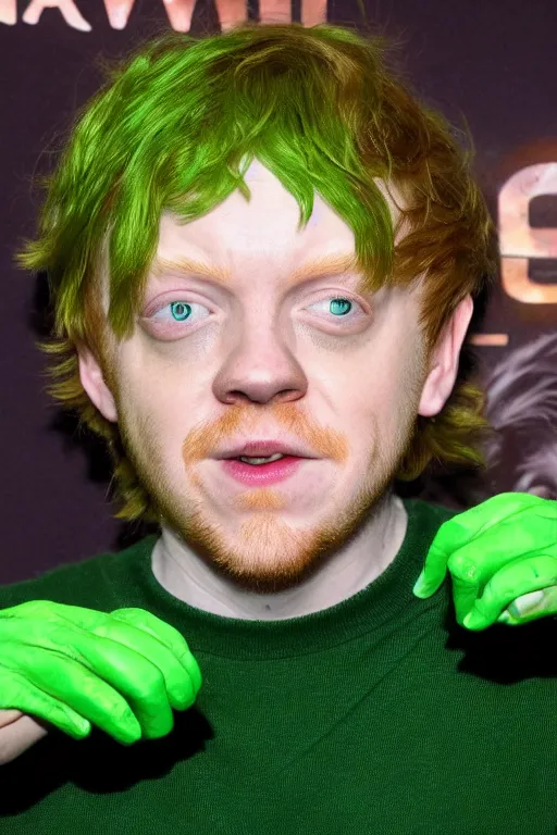 Image similar to Rupert Grint as The Green Goblin