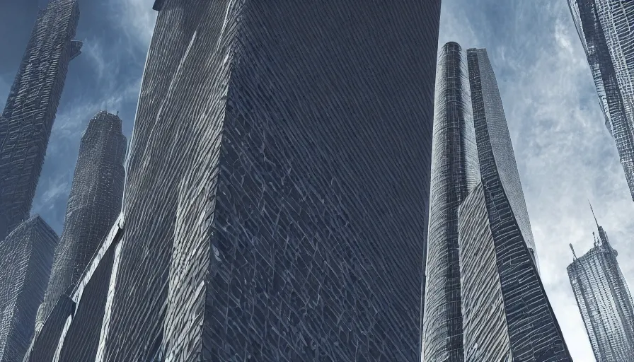 Prompt: skyscraper future abstract