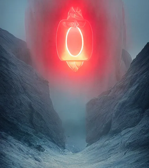 Image similar to lokah samastah sukhino bhavantu vertical red light, iphone 1 3 pro max painting art, volumetric lighting, majestic light, ethereal, hyperrealistic, at night, epic, masterpiece, by reuben wu