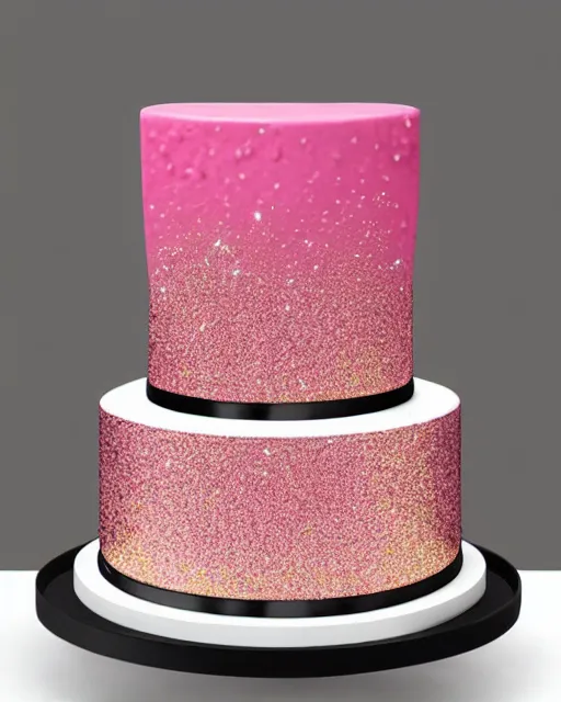 Image similar to elegant quartz raspberry wedding cake dripping fondant, stylized, sparkling, glitter, gilding, ornate, sylvain sarrailh, joongwon jeong