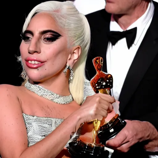 Image similar to lady gaga wins the academy award for best actress